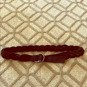 Miu miu black suede braided belt